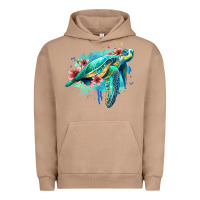 Pigment Burro floral turtle Urban Hoodie - Jasminsmagicworld