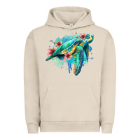 Pigment French Oak floral turtle Urban Hoodie - Jasminsmagicworld