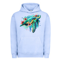 Pigment Grape Ice floral turtle Urban Hoodie - Jasminsmagicworld