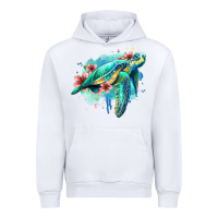 White floral turtle Urban Hoodie - Jasminsmagicworld
