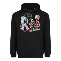 Black floral rn registered nurse Heavyweight Hoodie - RanaPortraitStore