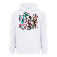 White floral rn registered nurse Heavyweight Hoodie - RanaPortraitStore