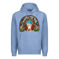 Colony Blue hereford rainbow Premium Hoodie - JahusDesignShop