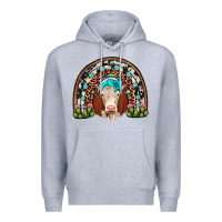 Heather Grey hereford rainbow Premium Hoodie - JahusDesignShop