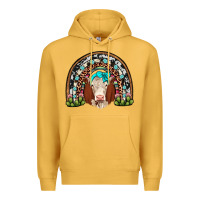 Mustard hereford rainbow Premium Hoodie - JahusDesignShop