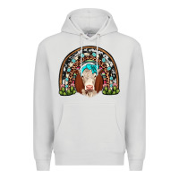 Dove Grey hereford rainbow Premium Hoodie - JahusDesignShop