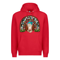 Red hereford rainbow Premium Hoodie - JahusDesignShop