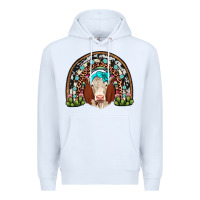 White hereford rainbow Premium Hoodie - JahusDesignShop
