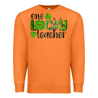 Carrot st. Patrick's day one lucky teacher Premium Sweatshirt - RanaPortraitStore