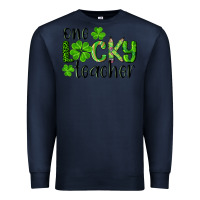Navy st. Patrick's day one lucky teacher Premium Sweatshirt - RanaPortraitStore