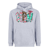 Heather Grey floral lpn licensed practical nurse Heavyweight Hoodie - RanaPortraitStore