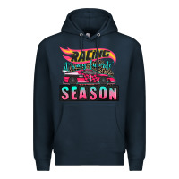 Navy racing it's my favorite season sport car Premium Hoodie - AdoDesignShop