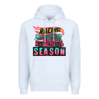 White racing it's my favorite season sport car Premium Hoodie - AdoDesignShop