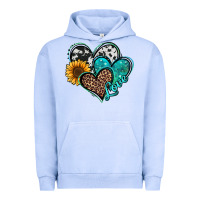 Pigment Grape Ice turquoise sunflower hearts Urban Hoodie - Jasminsmagicworld