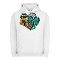 Pigment Lunar Rock turquoise sunflower hearts Urban Hoodie - Jasminsmagicworld