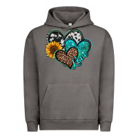 Pigment Tornado turquoise sunflower hearts Urban Hoodie - Jasminsmagicworld