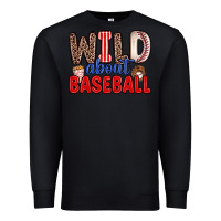 Black wild about baseball Premium Sweatshirt - Zillion Design Studio