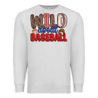 Dove Grey wild about baseball Premium Sweatshirt - Zillion Design Studio