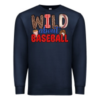 Navy wild about baseball Premium Sweatshirt - Zillion Design Studio