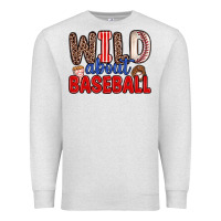 Oatmeal Heather wild about baseball Premium Sweatshirt - Zillion Design Studio