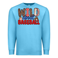 Ocean Blue wild about baseball Premium Sweatshirt - Zillion Design Studio