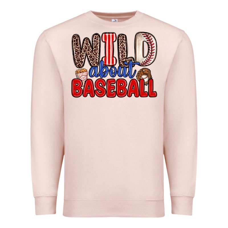 Wild About Baseball Premium Sweatshirt by Zillion Design Studio | Teevron