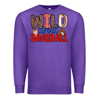 Purple wild about baseball Premium Sweatshirt - Zillion Design Studio