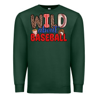 Sports Green wild about baseball Premium Sweatshirt - Zillion Design Studio