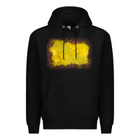Black gemstone yellow leopard background Premium Hoodie - JahusDesignShop