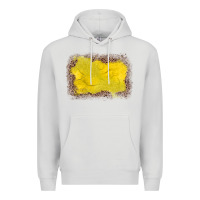 Dove Grey gemstone yellow leopard background Premium Hoodie - JahusDesignShop
