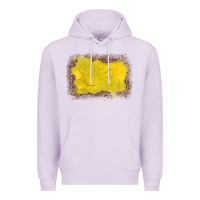 Lilac gemstone yellow leopard background Premium Hoodie - JahusDesignShop