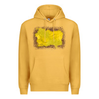Mustard gemstone yellow leopard background Premium Hoodie - JahusDesignShop
