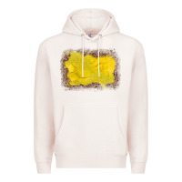 Pale Pink gemstone yellow leopard background Premium Hoodie - JahusDesignShop