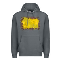 Rock gemstone yellow leopard background Premium Hoodie - JahusDesignShop