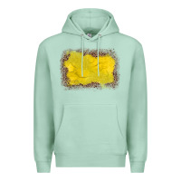 Seafoam gemstone yellow leopard background Premium Hoodie - JahusDesignShop
