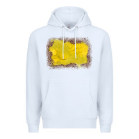 White gemstone yellow leopard background Premium Hoodie - JahusDesignShop