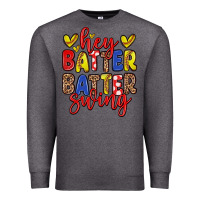 Charcoal Heather hey batter batter swing softball Premium Sweatshirt - Zillion Design Studio