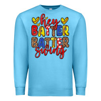 Ocean Blue hey batter batter swing softball Premium Sweatshirt - Zillion Design Studio