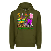 Army Green mardi gras ma medical assistant Premium Hoodie - AdoDesignShop