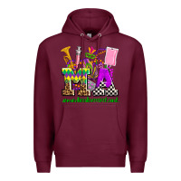 Burgundy mardi gras ma medical assistant Premium Hoodie - AdoDesignShop