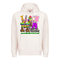 Pale Pink mardi gras ma medical assistant Premium Hoodie - AdoDesignShop