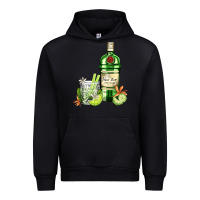 Black gin tonic bottle and cocktail Urban Hoodie - AdoDesignShop