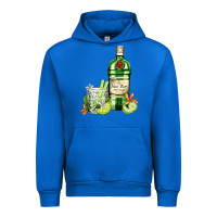 Cobalt gin tonic bottle and cocktail Urban Hoodie - AdoDesignShop