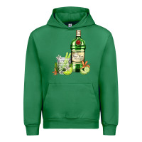 Emerald gin tonic bottle and cocktail Urban Hoodie - AdoDesignShop