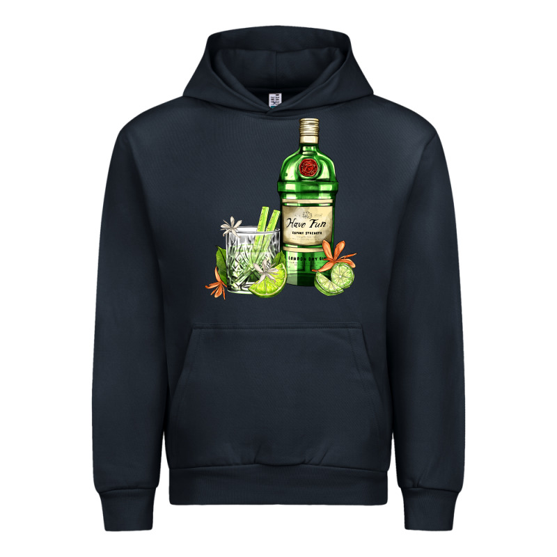 Gin Tonic Bottle And Cocktail Urban Hoodie by AdoDesignShop | Teevron