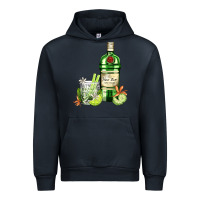 Navy gin tonic bottle and cocktail Urban Hoodie - AdoDesignShop
