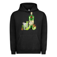 Pigment Black gin tonic bottle and cocktail Urban Hoodie - AdoDesignShop
