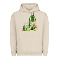 Pigment French Oak gin tonic bottle and cocktail Urban Hoodie - AdoDesignShop