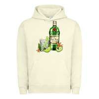 Pigment Pistachio gin tonic bottle and cocktail Urban Hoodie - AdoDesignShop