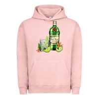 Pigment Salmon gin tonic bottle and cocktail Urban Hoodie - AdoDesignShop